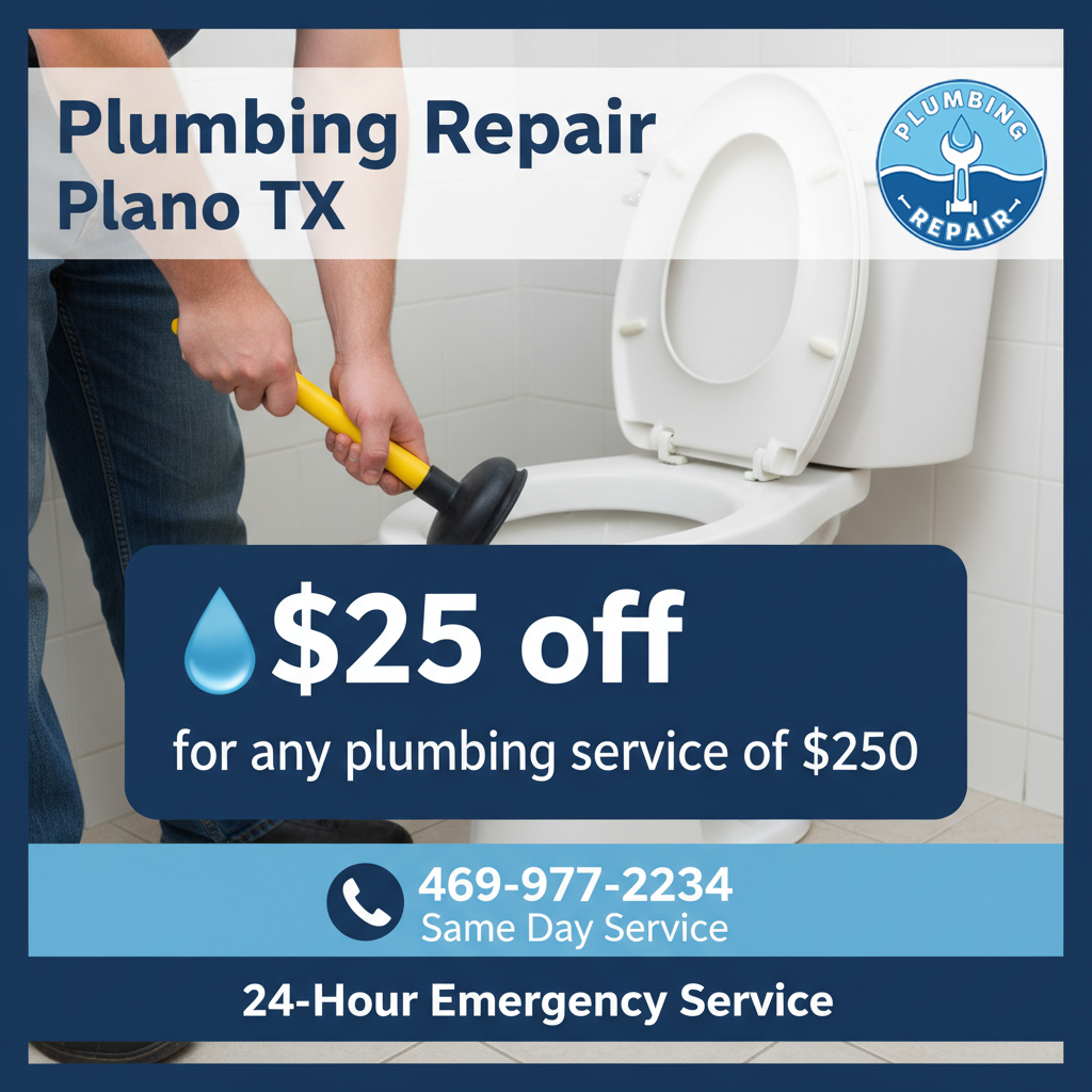 Plumbing Service Coupons Plano TX - Save on Repairs